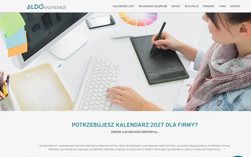 Strona firmy Aldo Kalendarze